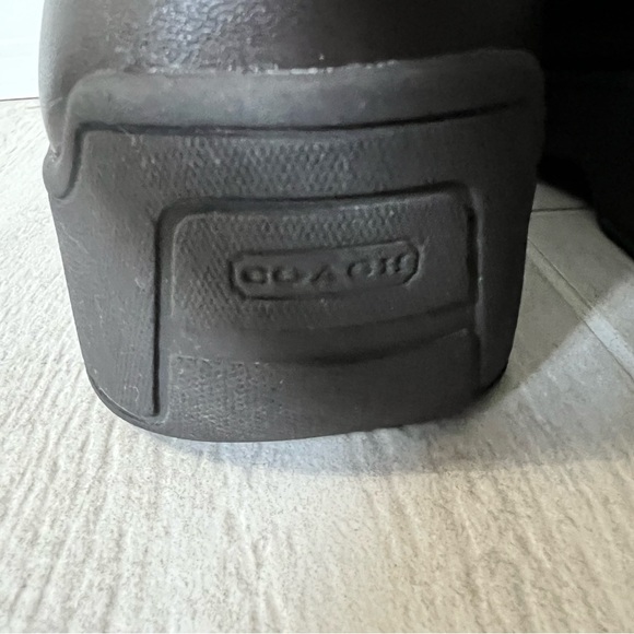 COACH Leather Signature C Kayla Snow Rain Boots 6M - Picture 6 of 7